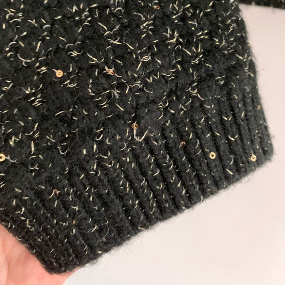 Express Gold Detailed Sweater Jacket - Picture 7 of 7